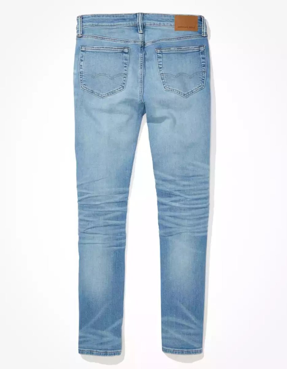 Jean American Eagle AE AirFlexSkinny Bleu Homme | UXO-42247741